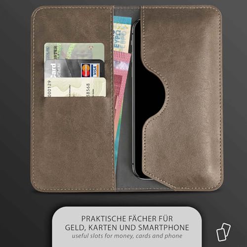 Étui OnePlus 12R moex protection 360 avec compartiment cartes taupe
