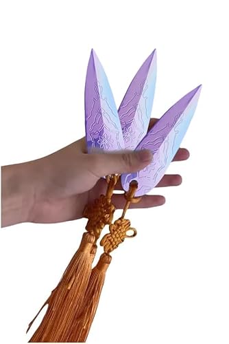 3pcs Zoey's Prop Replica, Zoey's Weapon with Tassel, Halloween Cosplay Costume Accessories (Purple)