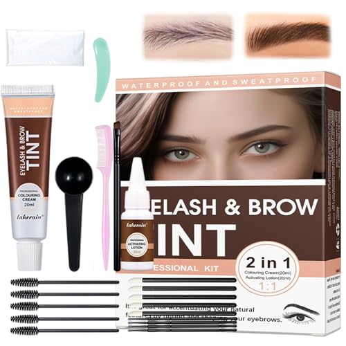 Coloración Para Cejas,Tinte De Cejas Y Pestañas Para Mujeres Y Hombres,Aplicación Rápida,Resultado Natural