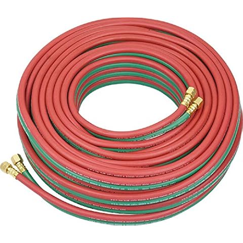 100ft Twin Dual Line Oxy Acetylene Welding Hose 100 Feet 300psi Brass Fitting Cover