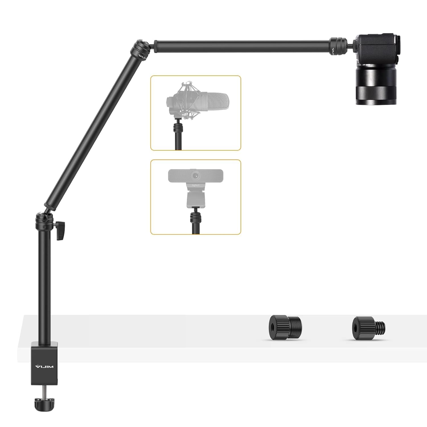 Hiffin Ulanzi LS08 Flexible Overhead Mount Desk Stand | Adjustable Top View Recording Arm with Super Clamp | Compatible with DSLR, Mirrorless, Smartphone, Webcam & LED Light-image-40