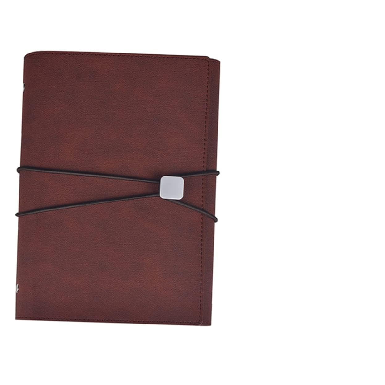 Housoutil Fold PU rouge avec compartiment pour cahier et notes - 8