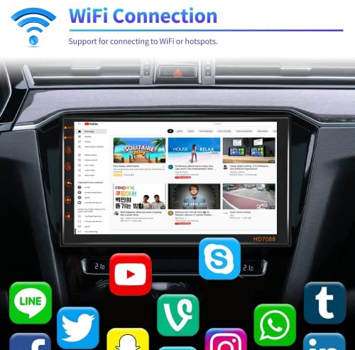 2G+16G Double Din Android 11 Stereo 7 Inch Touchscreen Radio Car In-Dash Navigation Gps Unit Bluetooth Car Radio With Backup Camera Mirror Link #TOP4