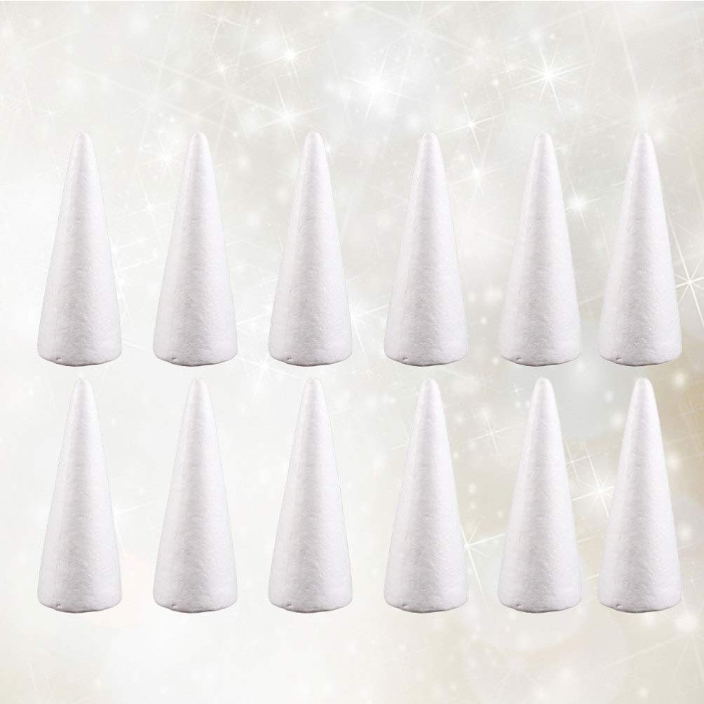 Cone Shaped Foam Foam Cone Polystyrene Cone Shapes White Christmas Tree ...