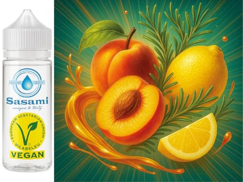 Pêche-romarin-citron arôme concentré Peach Verde Sasami 100 ml fini les juices trop sucrés
