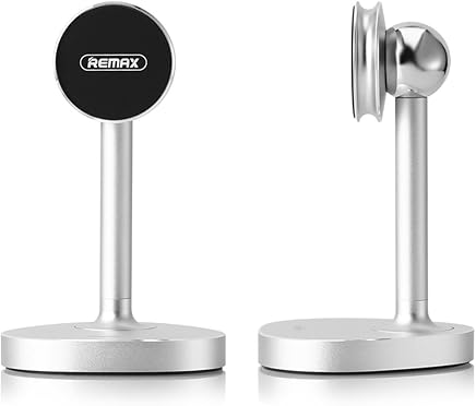REMAX Soporte Magn?tico M?vil de Mesa, Escritorio Im?n Rotaci?n 360 Grados para iPhone 7 Plus/7, Samsung S8/S7 Edge/S7, Google Pixel, Huawei, Oneplus y Otros Menos de 6 Pulgadas (Plata) REMAX Soporte Magn?tico M?vil de Mesa, Escritorio Im?n Rotaci?n 360 Grados para iPhone 7 Plus/7, Samsung S8/S7 Edge/S7, Google Pixel, Huawei, Oneplus y Otros Menos de 6 Pulgadas (Plata)