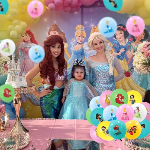 50Pcs Princess Birthday Party Supplies Balloons Birthday Decoration Latex Balloons Pack For Baby Shower Girls Princess Themed Birthday Party Decorations #TOP6