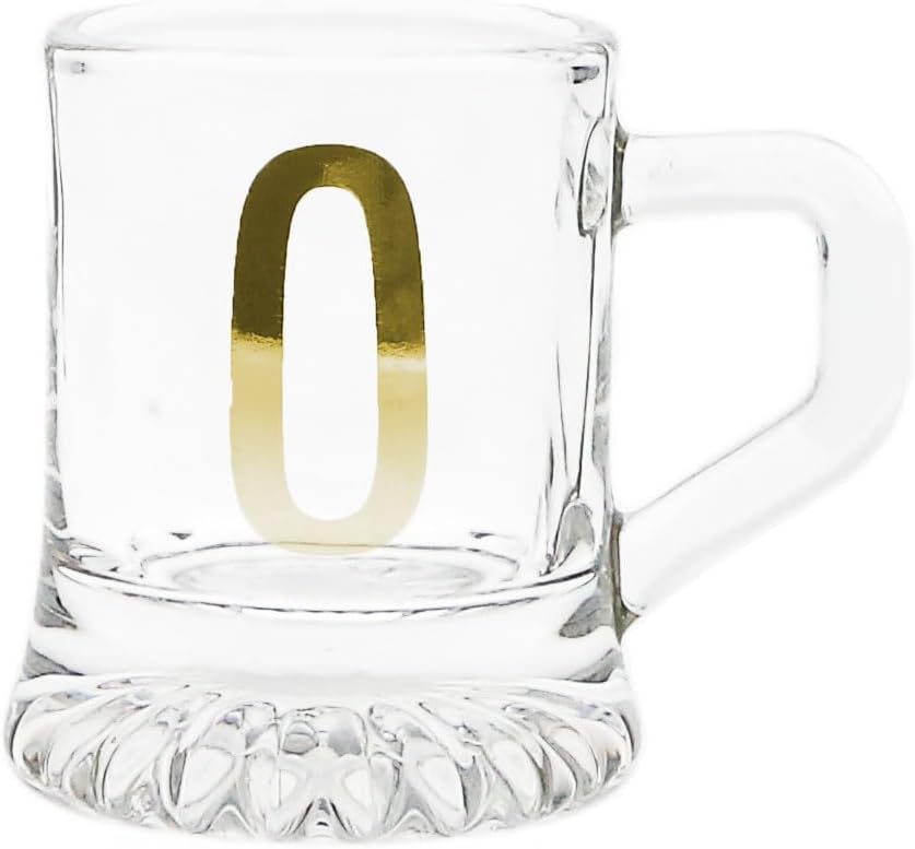 Pavilion Gift Company - Beer - 10-piece Premium Glass Tic Tac Toe Board Game with 3 ounce Beer Shot Glasses, Fun Party Board Drinking Game for Adults, 1 Count (Pack of 1), 9” x 9”