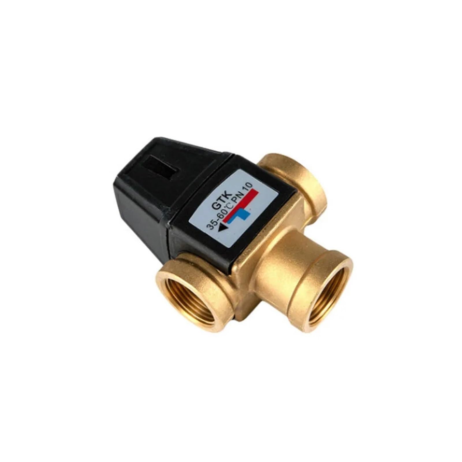 Válvula mezcladora termostática de 3 vías | Termostático de latón con rosca hembra/macho DN20/25 for calentador de agua solar(DN25 Female Thread)