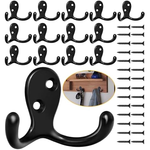 Homanu 14 Pack Heavy Duty Coat Hooks Cover