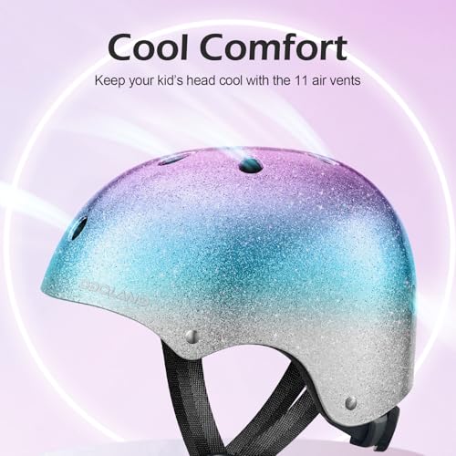 Image of Odoland Kids Bike Helmet for Boy Girl Age 3-8 for Cycling, Scooter, Skating