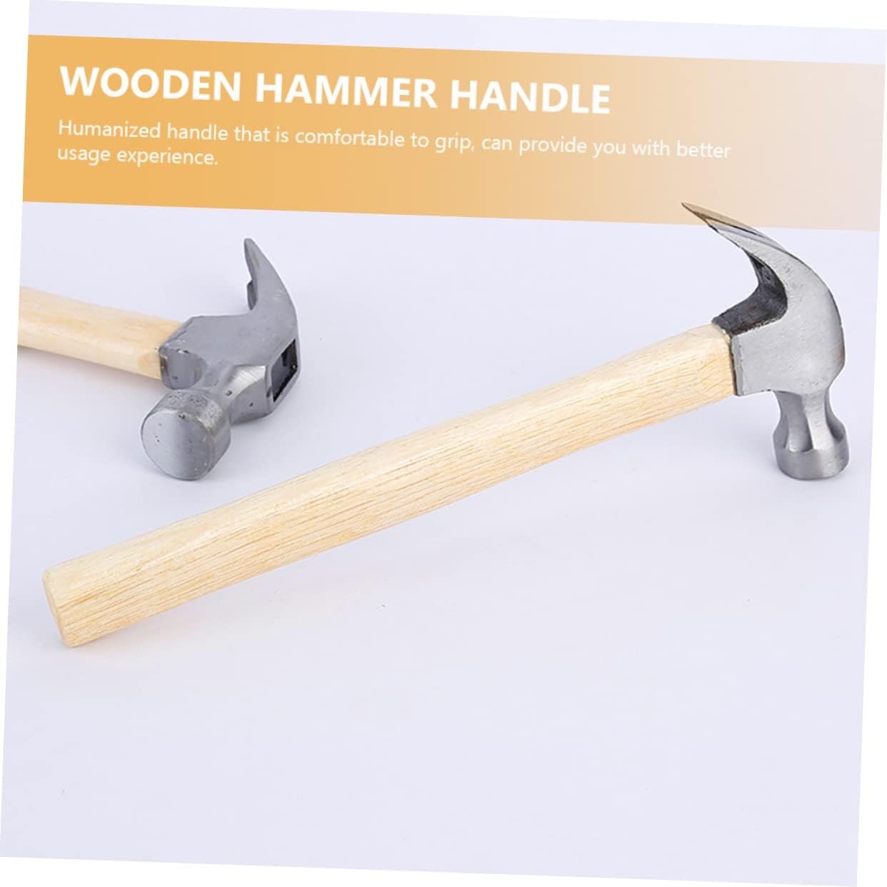 Wooden Hammer Handle Replacement 12.6 Inch Durable Wood Grip for Hammer Repair Camping Firewood Cutting Tool Accessory