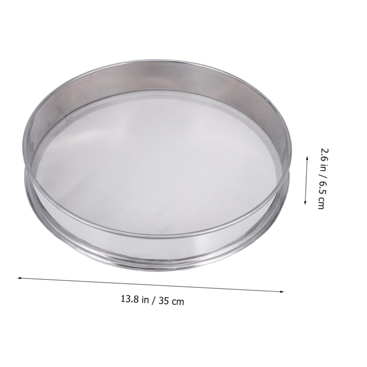 NUOBESTY Tamis à Mailles Fines en Acier Inoxydable 35cm Réutilisable et Résistant la Déformation Cuisine et Jardinage