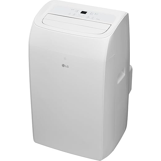 LG 10,200 BTU (DOE) / 14,000 BTU (ASHRAE) Smart Portable Air Conditioner, Cools 450 Sq.Ft. (18' x 25' room size),Smartphone & Voice Control works with LG ThinQ, Amazon Alexa and Hey Google, 115V