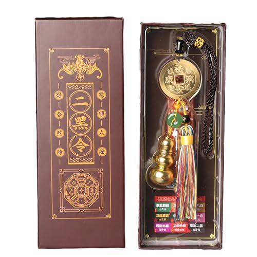 Feng Shui Tai Sui Amulet 2024 Year of The Dragon, Great for Good Luck Wealth Success Car Decoration, Lucky Gift (1)