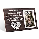 MayAvenue Aunt Gifts from Niece Nephew, Aunt Wooden Tabletop Picture Frame for Aunt Brithday Christmas Gift (Dark)