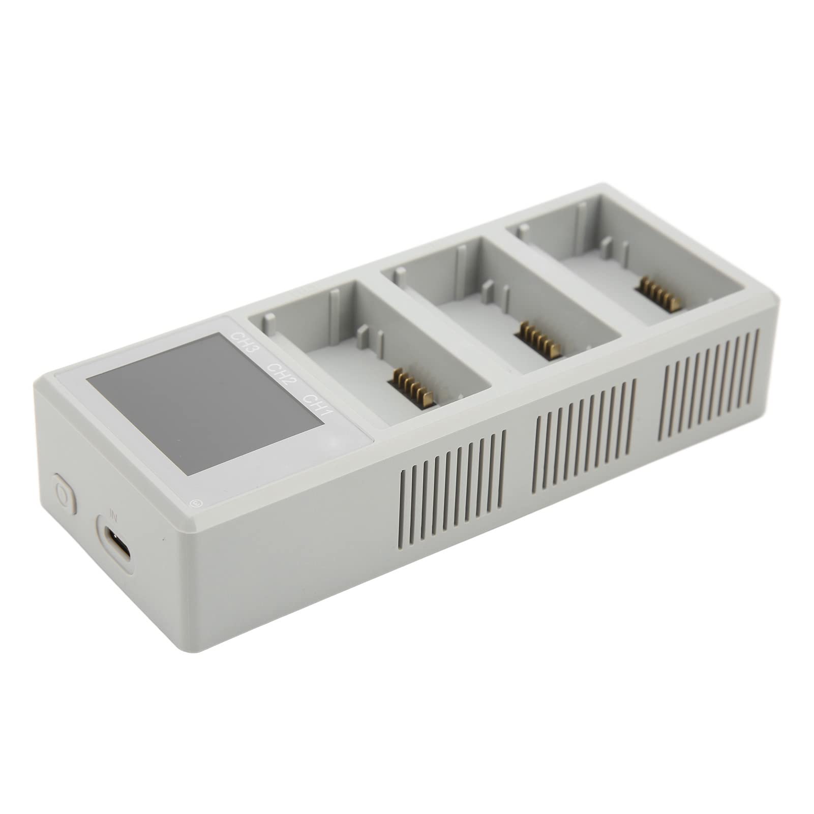 Hub di Ricarica per Batterie per Droni con Display LCD, Supporta 3 Batterie e Ricarica Bidirezionale per 3 Pro/