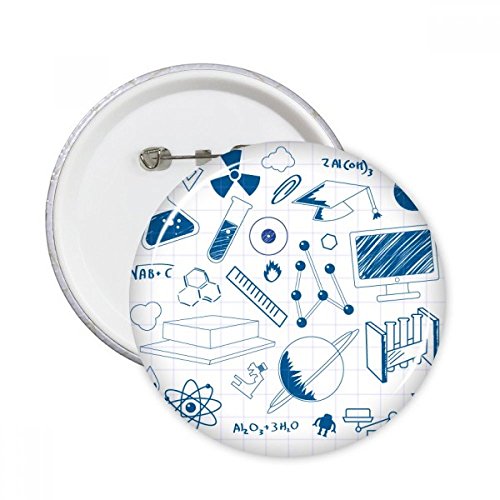 Broches rondes badge bouton bleu pour masquer l'usure d'un sac
