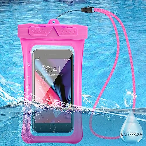 eBigValue Waterproof, Dustproof Phone Case, Sealed Bag with Lanyard for iPhone 15/14/13/12/11/XS/Max/XR/X Galaxy S24 for Beach Swimming Fishing Hiking Surfing