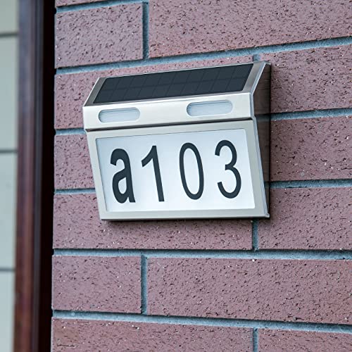 Zklili solar house numbers for outside，Solar Address Sign,Lighted Address Numbers Outdoor Waterproof