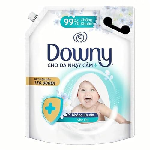 ダウニー ピュアソフト 赤ちゃん 子供用 柔軟剤 Downy Puresoft 3L 大容量 詰替×1袋 濃縮タイプ 衣料用柔軟剤 ベトナムダウニー アジアンダウニー 100%天然由来成分 センシティブ