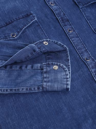 Image of Dennis Lingo Men's Solid Slim Fit Cotton Casual Shirt with Spread Collar & Full Sleeves