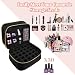Imagen de ADERTOS Organizador Esmaltes Uñas y Lampara Bolsa Maquillaje Grande Doble Capa Estuche Organizador Esmaltes 30 Botellas Estuche Organizador Maquillaje con Compartimientos y Asa para Mujeres Niñas