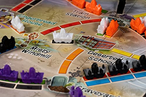 Image of Ticket to Ride Ghost Train Board Game Themed Strategy Fun Family Adventure for Adults and Kids Ages 6+ 2-4 Players Average Playtime 15-30 Minutes Made by Days of Wonder, Multicolor (DOW720035)