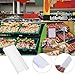 OUNONA 20pcs Curved Shelf Sign Holder Label Display Stand PVC Price Tag Clips for Retail Supermarket Office Restaurant and Event Use