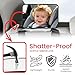 Plantureco Baby Car Mirror, Safety Car Seat Mirror for Rear Facing Infant, Clear Wide View, Easily Observe the Baby Move, Secure, Shatterproof, Easy Install, Perfect (Black)