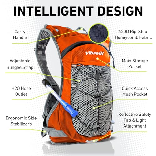 Mochila Vibrelli, Laranja, 2L