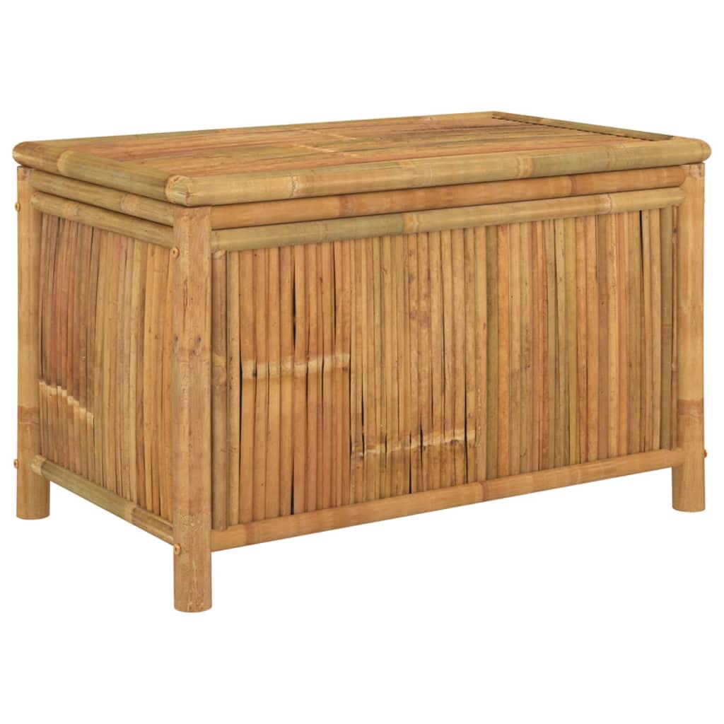 vidaXL Caja de Almacenaje de Jardín Organizador de Herramientas para Patio Piscina Arcón de Ordenación Mueble Exterior Bambú 90x52x55 cm