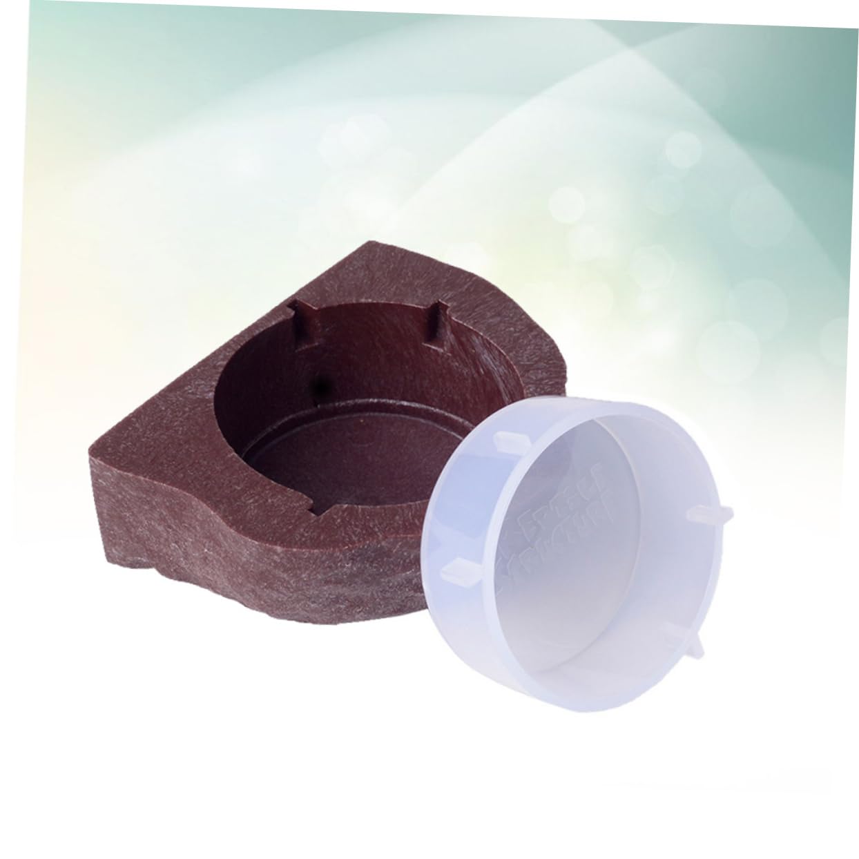 YARNOW 2 Pezzi Ciotole per Animali Domestici Sospensione Magnetica Cibo per Rettili Pentola per Gechi Camaleonti Marrone
