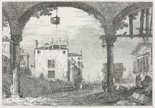 Lienzo iluminado Antonio Canale pintura para decoracion despacho
