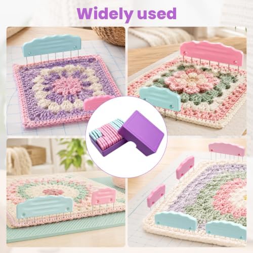 20 PCS Knit Blocking Pin Kit, Knit Blocking Combs, Needlepoint Blocking Kit - 4