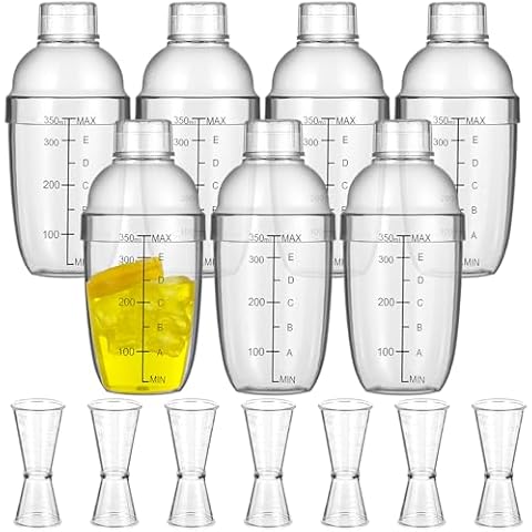 7-Piece Yinder Plastic Cocktail Shaker Set Cover