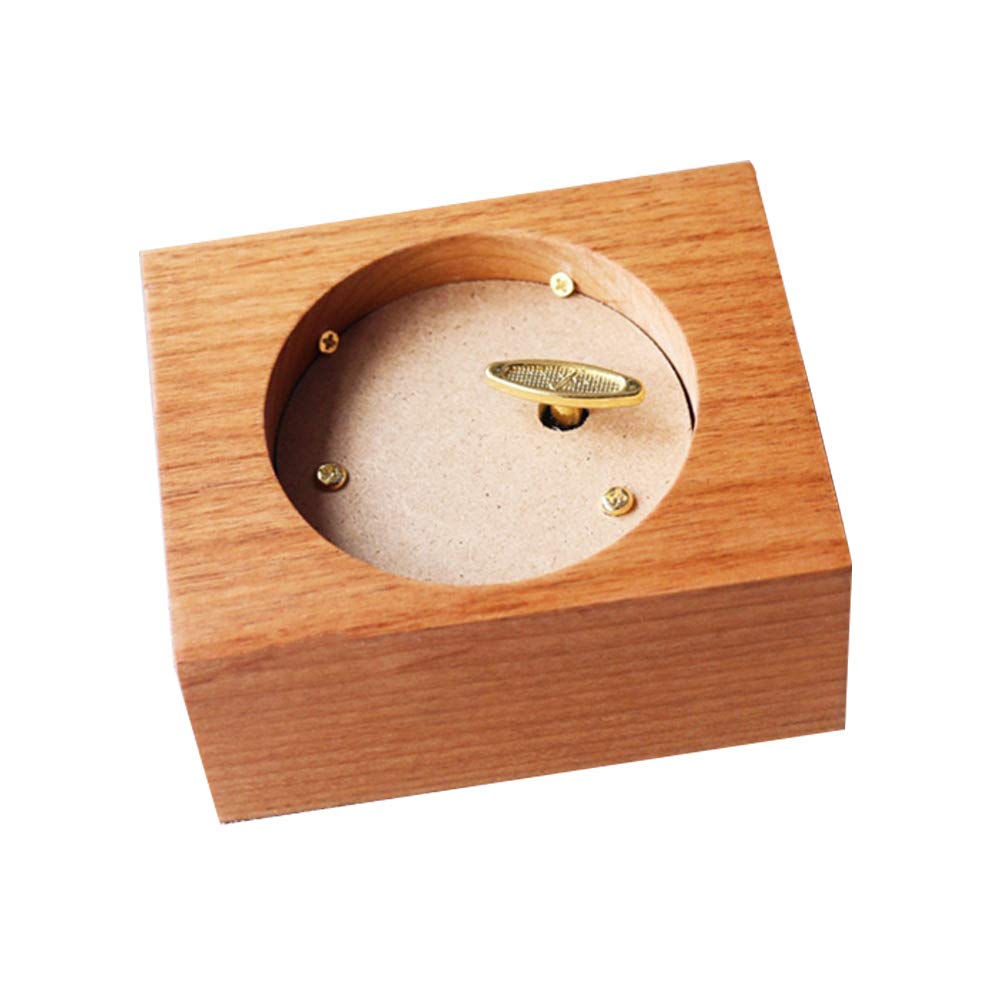Youtang Wind up Music Box Clockwork Mechanism Engraved Wood Frame Style Musical Box(Zeld)