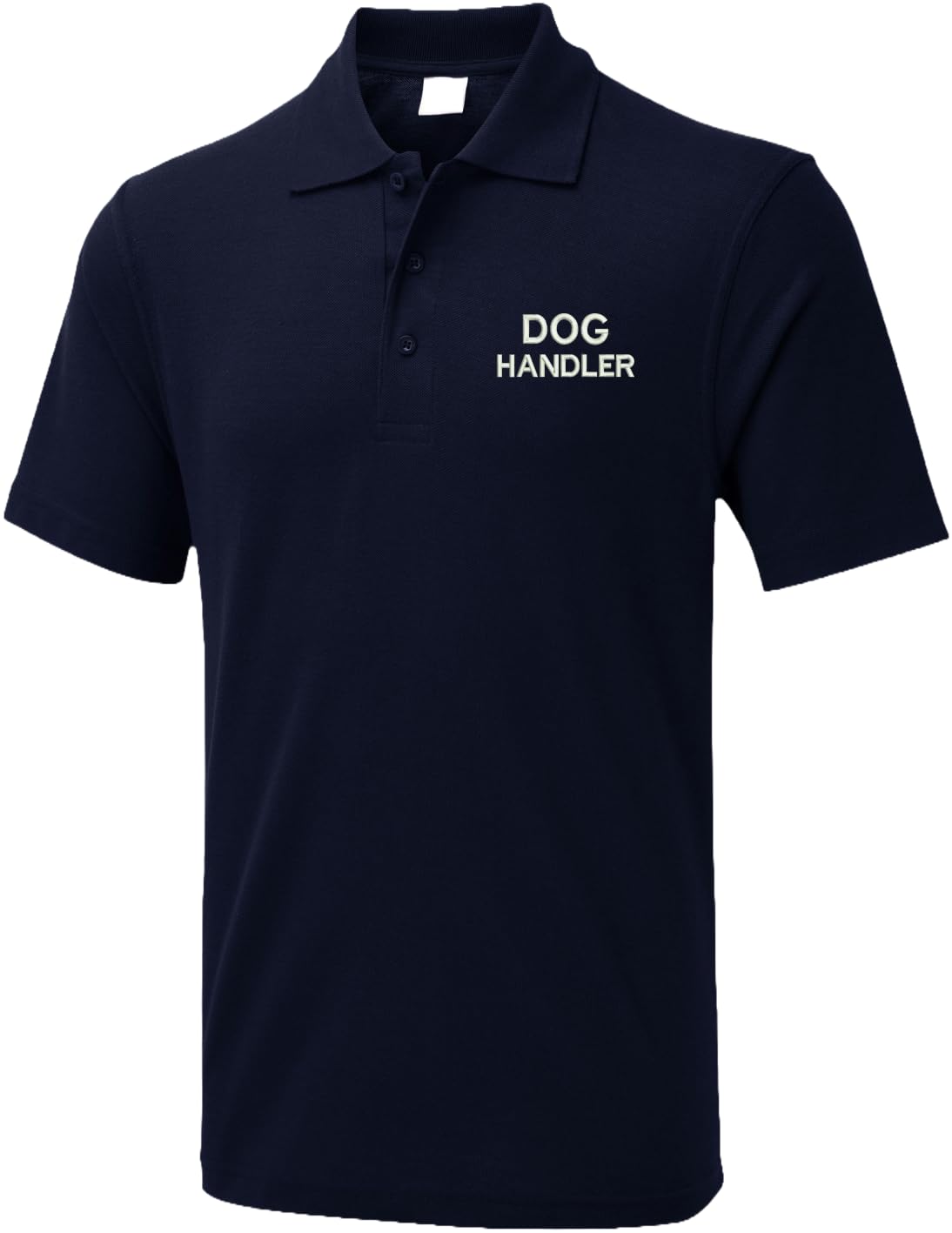 Embroidered Dog Handler Polo T Shirt, Occupational Polo T Shirt, Dog Walkers Polo, Animal Lovers, Pets Polo T Shirt Navy