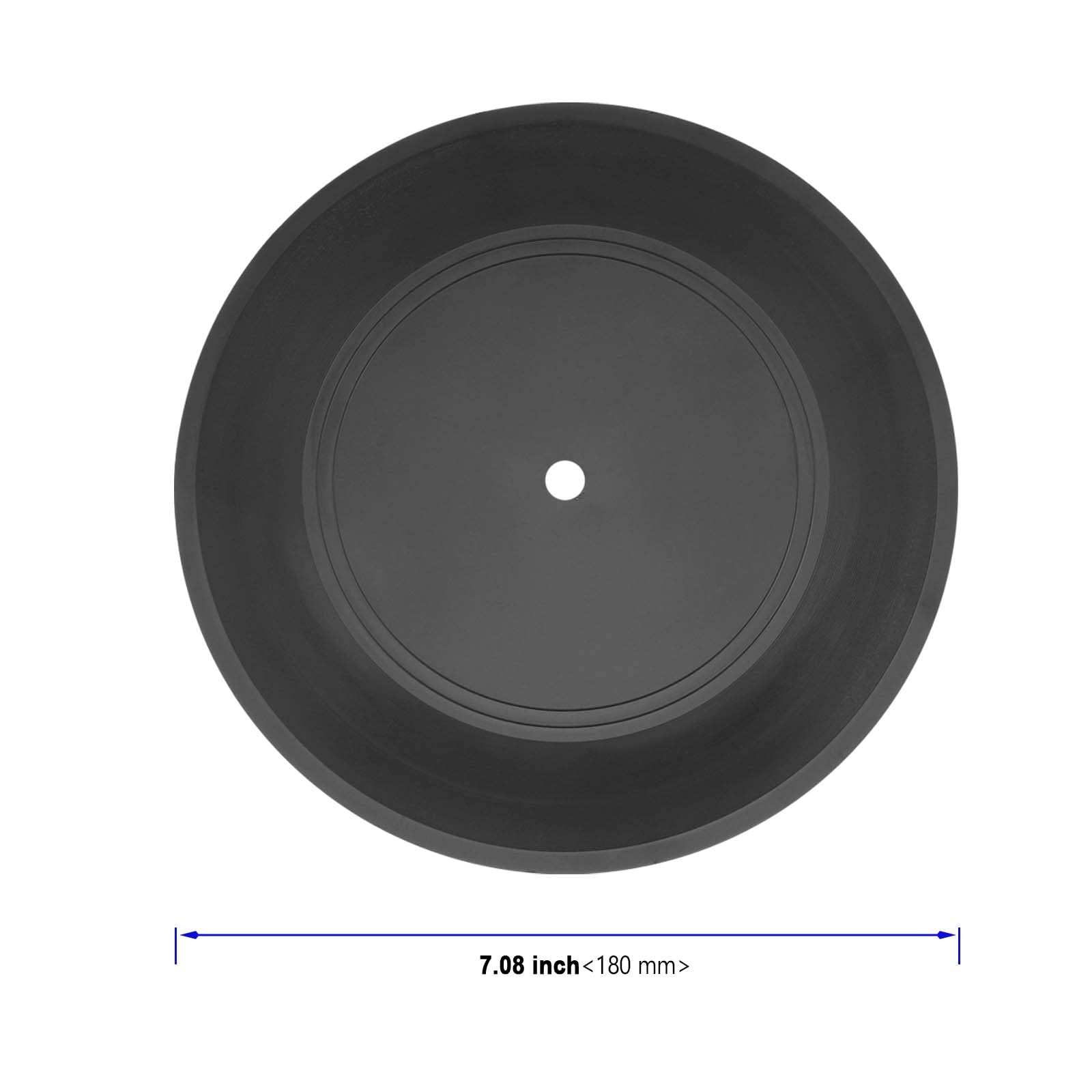 KOHAND 30 Pcs Blank Vinyl Records, 7 Inch Plain Decorations for Home, Studio Room, Wall Aesthetic, Graffiti - Black