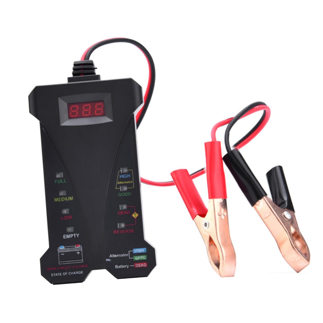 Tester Digitale Batteria 12v 805, Voltmetro e Analizzatore