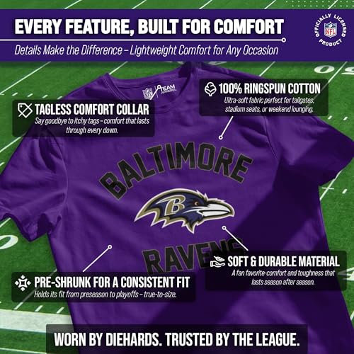 Image of NFL Gameday Cotton Blend T-Shirt for Men and Women - Licensed