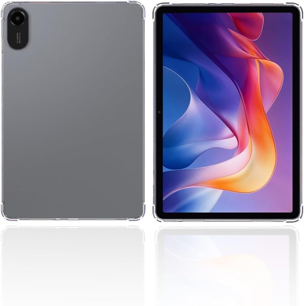 UnDePlus Xiaomi Redmi Pad 2 11inç 2025 ile uyumlu Kılıf Darbelere Dayanıklı Şeffaf Kapak Renksiz