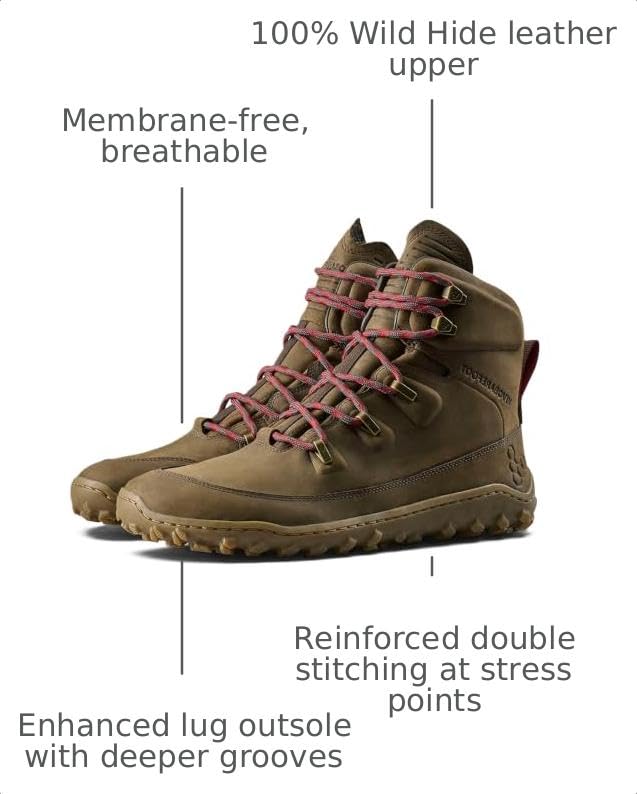 Image of Vivobarefoot Men's Tracker Leather All Terrain II Hiking Boot