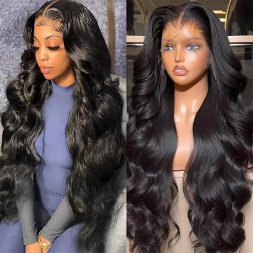 Women Body Wave Lace Front Human Hair Wig 200 Density