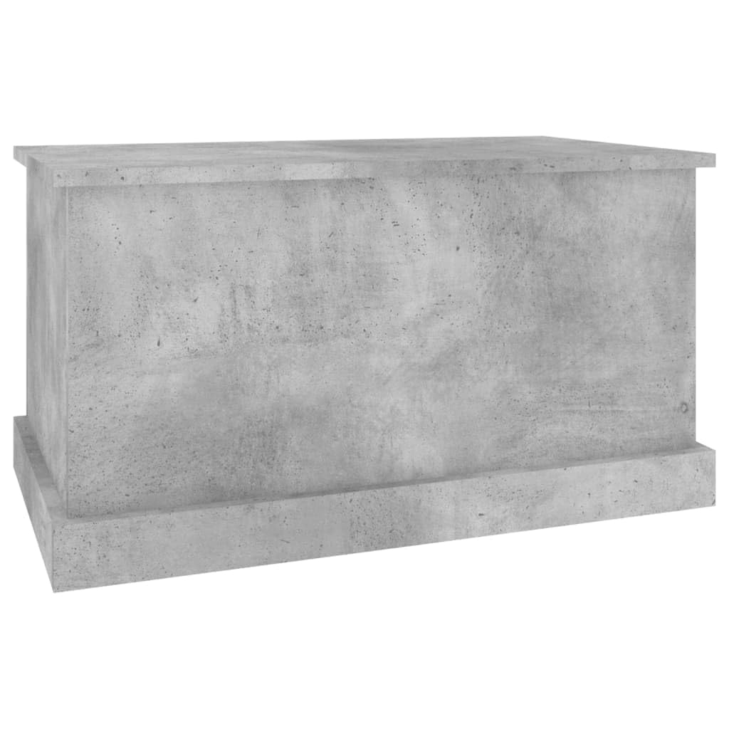Caja de almacenamiento, caja, gris hormigón, 70 x 40 x 38 cm, material de madera, organizador de almacenamiento, caja de almacenamiento para estantería, ropa, armario