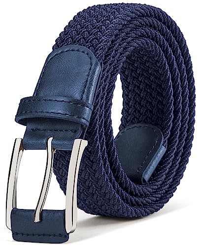 Image of Stretch Belt Men,Bulliant Mens Woven Stretch Braided Belt 1 3 /8
