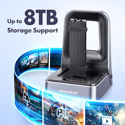 Estación de acoplamiento GRAUGEAR M2 SSD USB 4.0 miniatura 7