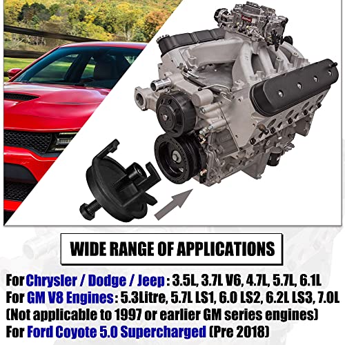 Harmonic Balancer Puller Crank Pulley Puller Removal Tool Compatible For GM Dodge