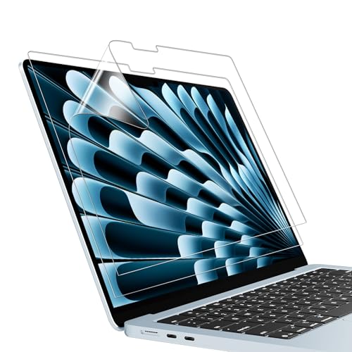 MasiBloom® Protector de pantalla para Apple MacBook Air de 13.6 pulgadas (2024/2022, M3/M2) de alta definición, filtro antiarañazos, accesorio protector de laptop