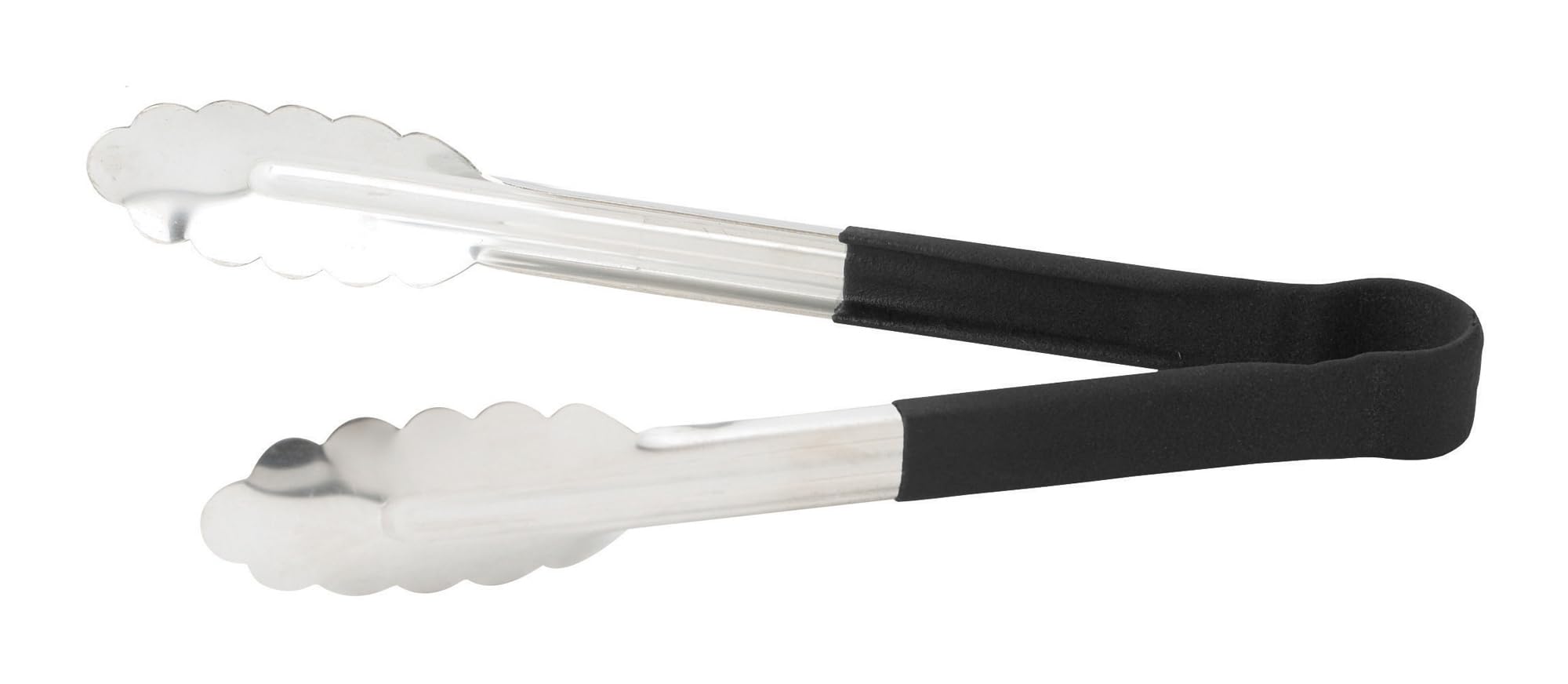 Utility Tongs Kitchen by Winco – 9-Inch, Black, Model UTPH-9K